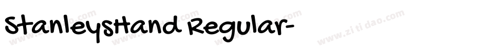 StanleysHand Regular字体转换
